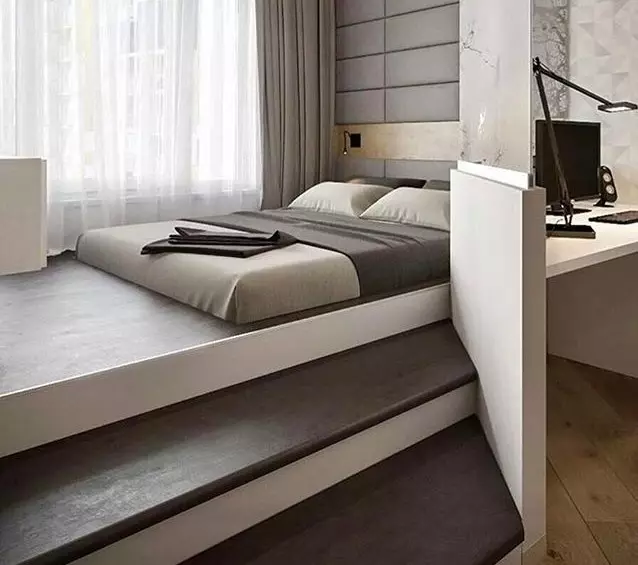 Cum se combină camera de zi și dormitor: 11 idei utile și 50 exemple de design 10727_38