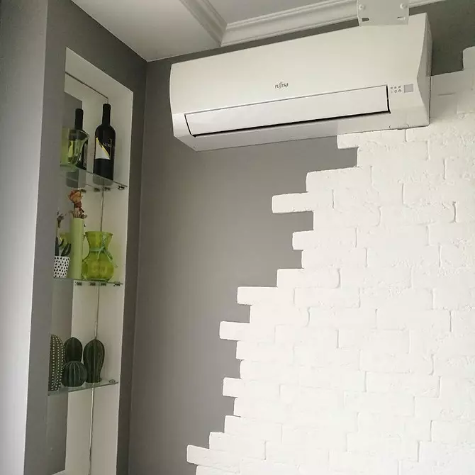 Hoe kinne jo airconditioning yn it appartemint pleatse en it ynterieur net fergrieme? 10787_5