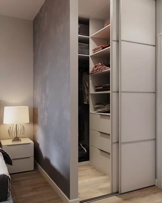 Како организовати простор у једносатну собу са собом 20 метара: 8 Функционалне идеје 10797_4