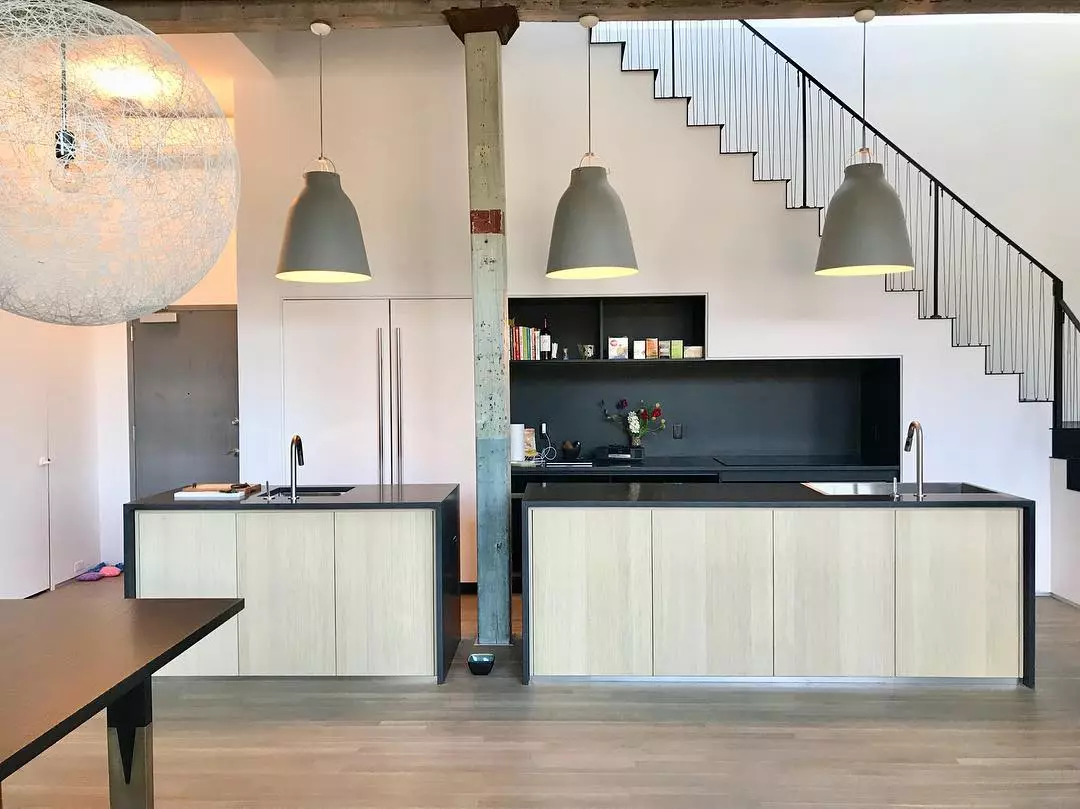 Stilvolle Küche mit Nische in der Wand: Designidee, Foto
