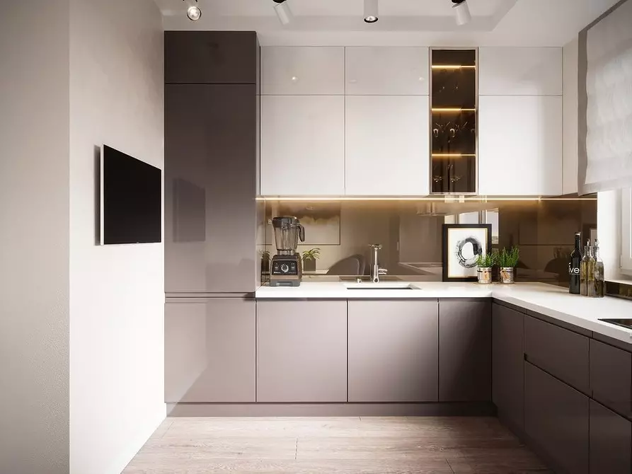 طرح طراحی آشپزخانه گوشه: 9 ایده های جالب 10806_17