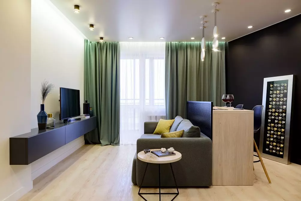 5 exemples de disseny intel·ligent i funcional d'un apartament d'una habitació 10852_49