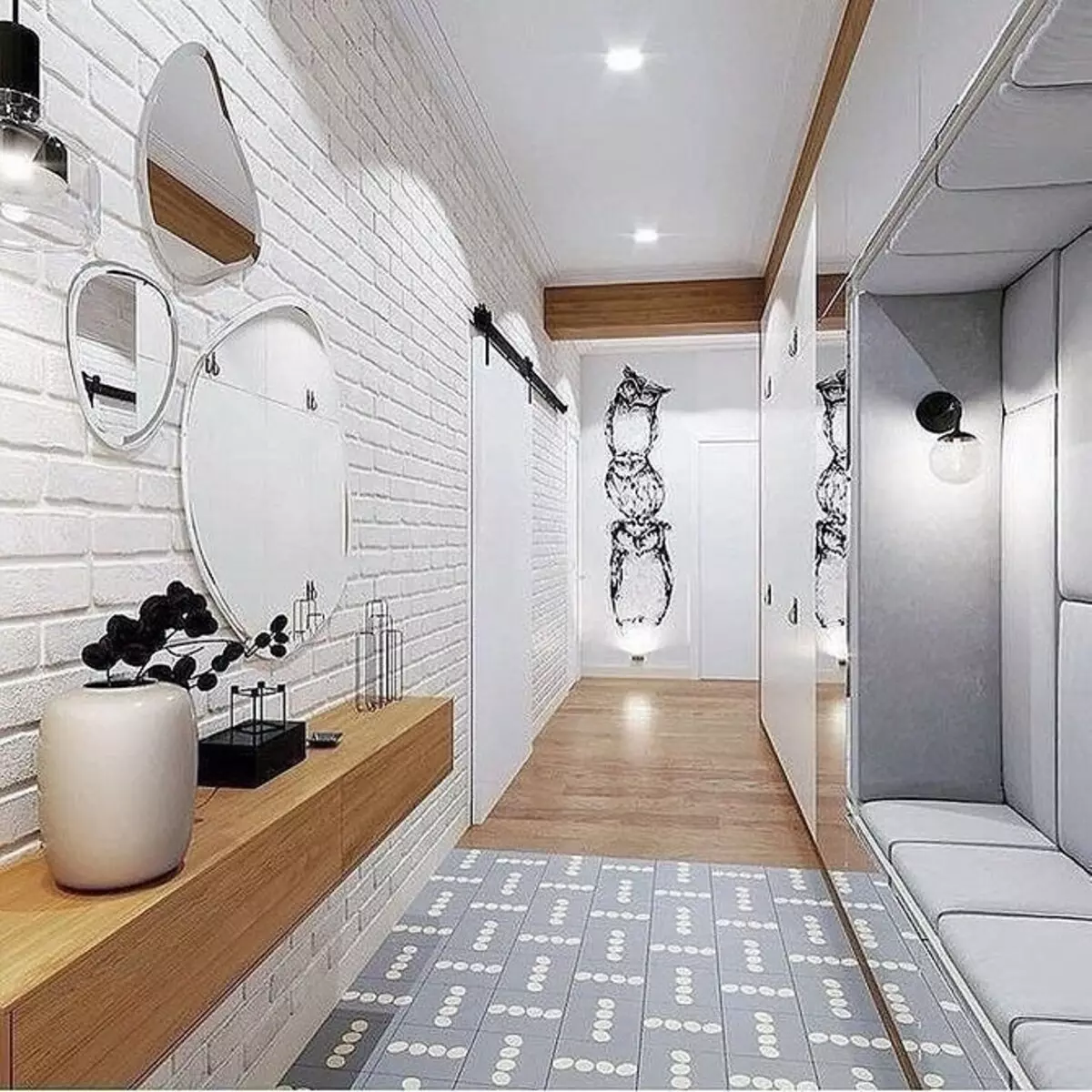 Дизайн на тесен коридор в апартамента: 6 метода за увеличаване на пространството 10854_21