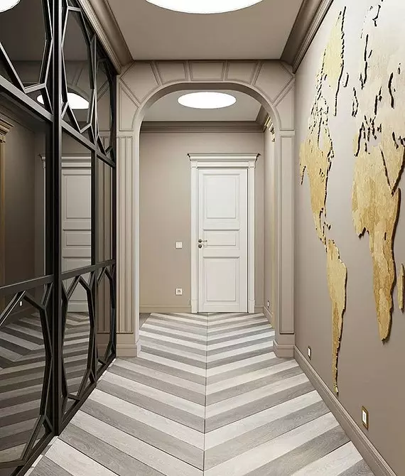 Dizajn uskog hodnika u stanu: 6 metoda sve većeg prostora 10854_48