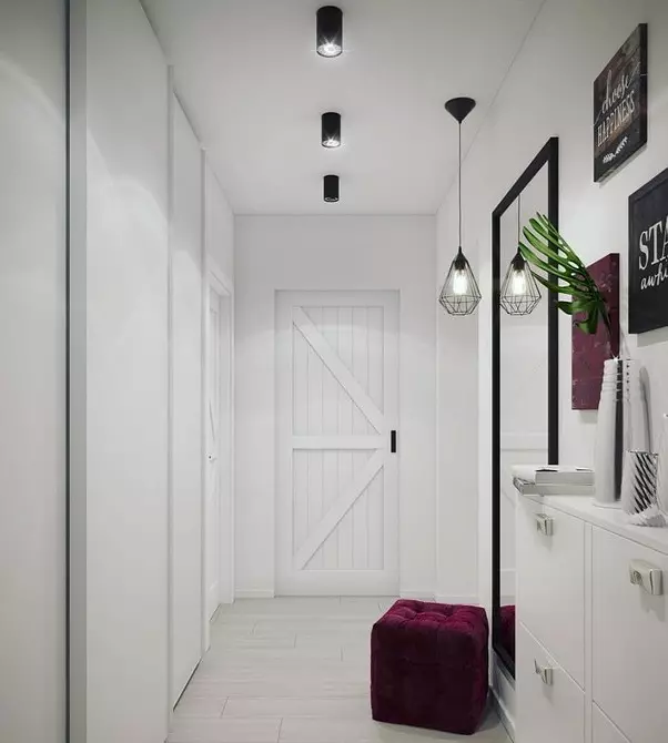 Desain koridor sempit ing apartemen: 6 metode nambah ruang 10854_55