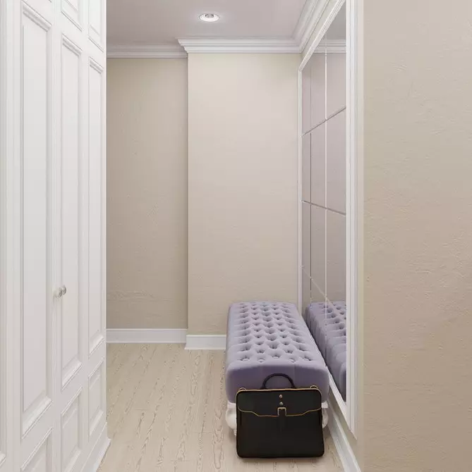 Desain koridor sempit ing apartemen: 6 metode nambah ruang 10854_8