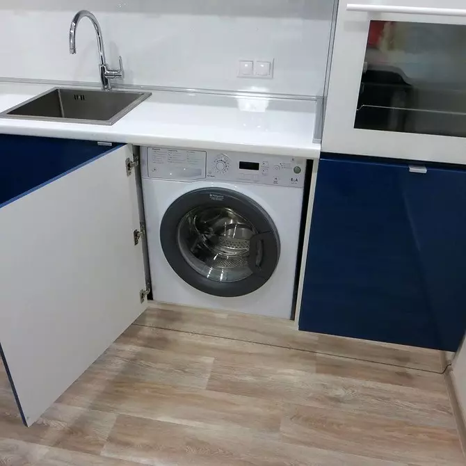 Wo Sie eine Waschmaschine in kleine Größe setzen: 7 intelligente Optionen 10858_24