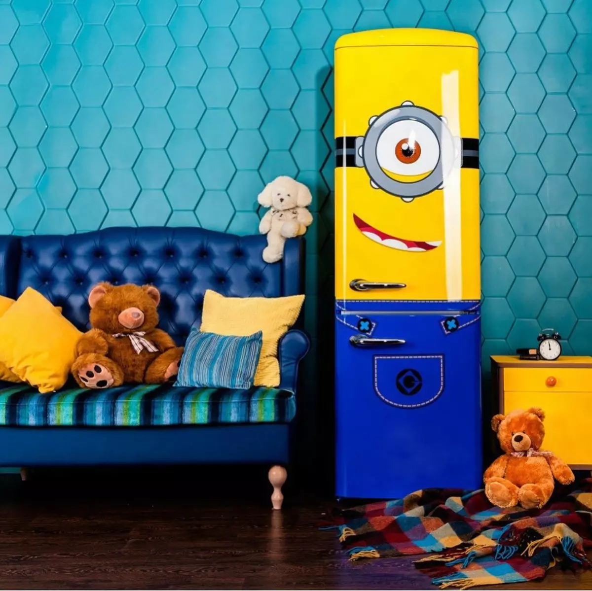 Ide Desain Kulkas Bergaya Di Interior Kamar Anak-Anak