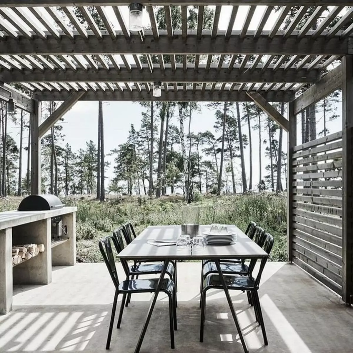 We design the interior of the veranda and terraces in a private house 10873_103