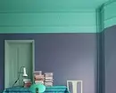 रंगीन छत वाला कमरा: 15 उदाहरण जिनसे आप आंख को फाड़ नहीं सकते 10879_17