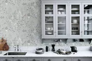 51 photos of fashionable wallpapers for the kitchen for 2021 1088_1