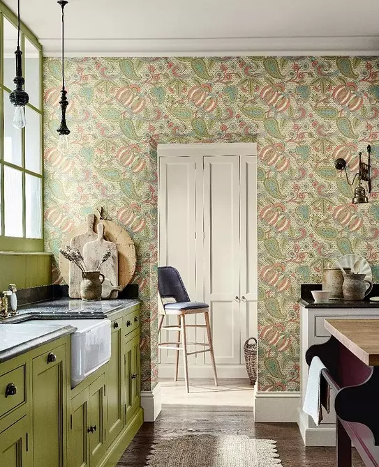 51 foto të Wallpapers në modë për kuzhinë për 2021 1088_104