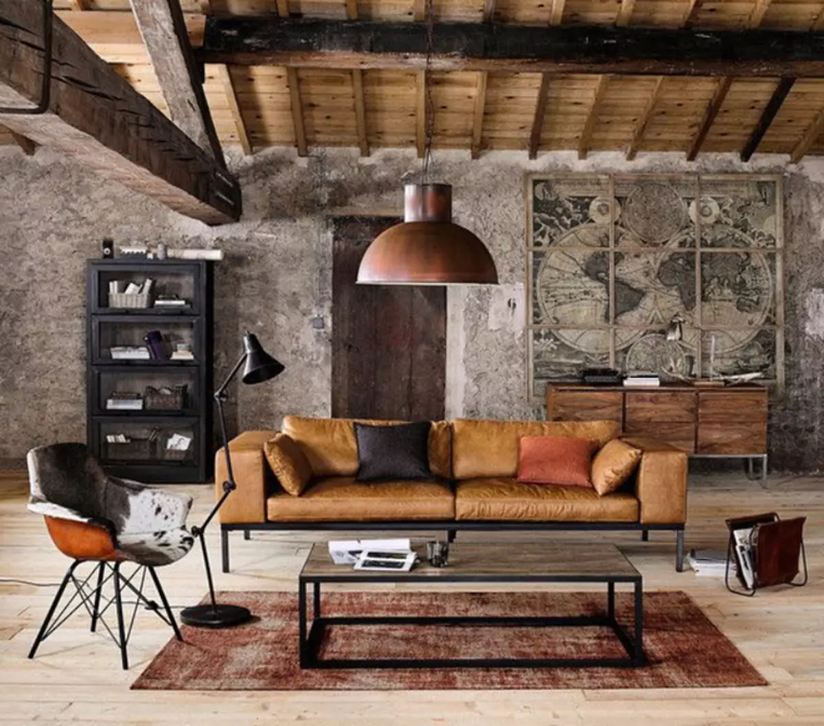 Idea Design Loft Style In Interior Photo