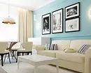 Blå leilighetsdesign: 30 beste eksempler og kombinasjoner 10923_10