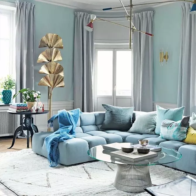 Blue Apartment Design: 30 contoh terbaik dan kombinasi 10923_25