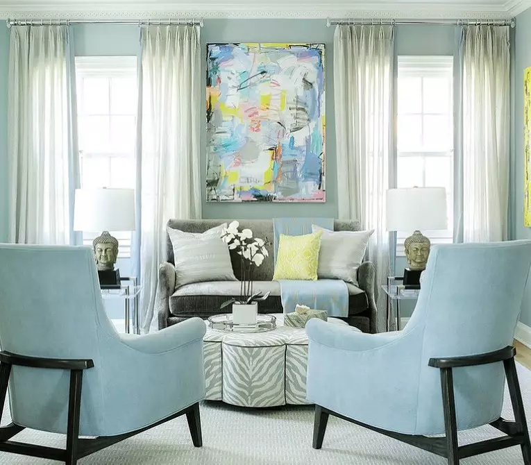 Blauw appartement ontwerp: 30 beste voorbeelden en combinaties 10923_30