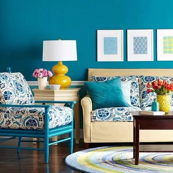 Blue Apartment Design: 30 contoh terbaik dan kombinasi 10923_41