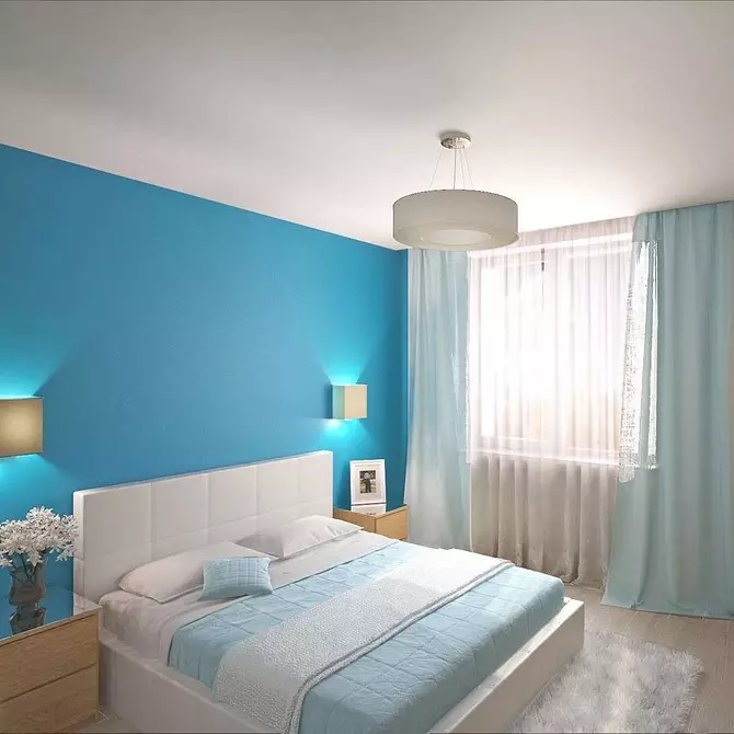 Blue Apartment Design: 30 Plej bonaj ekzemploj kaj kombinaĵoj 10923_57