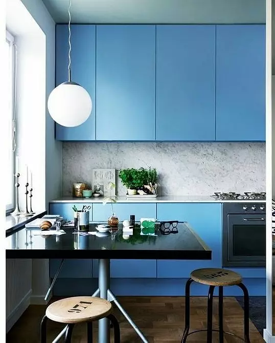 Blue Apartment Design: 30 Plej bonaj ekzemploj kaj kombinaĵoj 10923_59