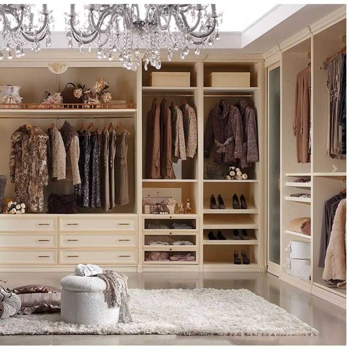 Dizajn sobe za garderobu: 70 ideja koje cijenite 10960_76