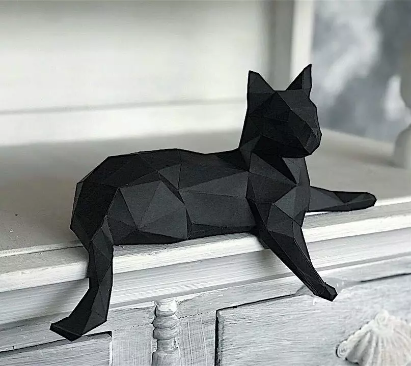 3d impapuro za polygonal ishusho yimpapuro