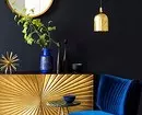 Blå lägenhet interiör: 30 eleganta exempel och bästa kombinationer 10964_27
