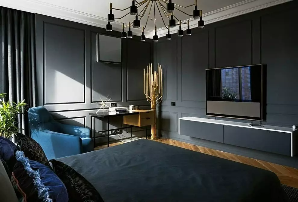 Blue Apartment Interior: 30 stijlvolle voorbeelden en beste combinaties 10964_28