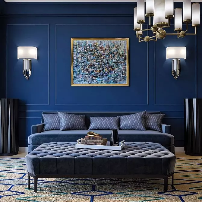 藍色公寓室內：30個時尚的例子和最好的組合 10964_29
