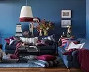 Blå lägenhet interiör: 30 eleganta exempel och bästa kombinationer 10964_38