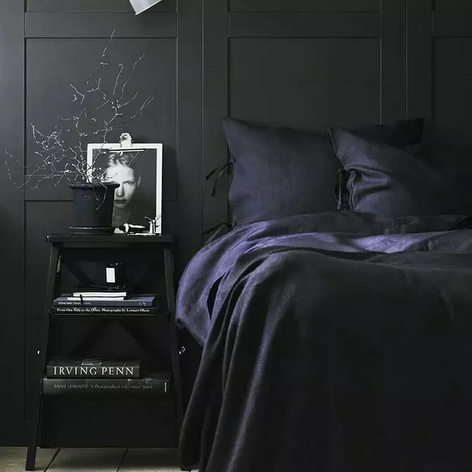 Дизайн на тъмната спалня: 57 луксозни идеи 10968_111