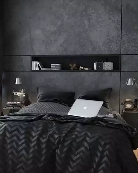 Tumšas guļamistabas dizains: 57 luksusa idejas 10968_59