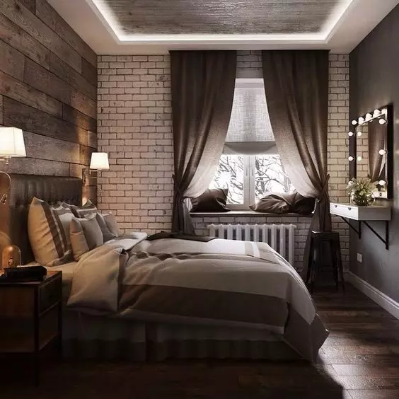 Diseño de dormitorio oscuro: 57 ideas de lujo 10968_70
