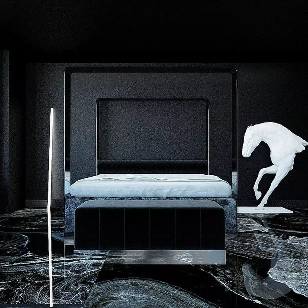 Diseño de dormitorio oscuro: 57 ideas de lujo 10968_78