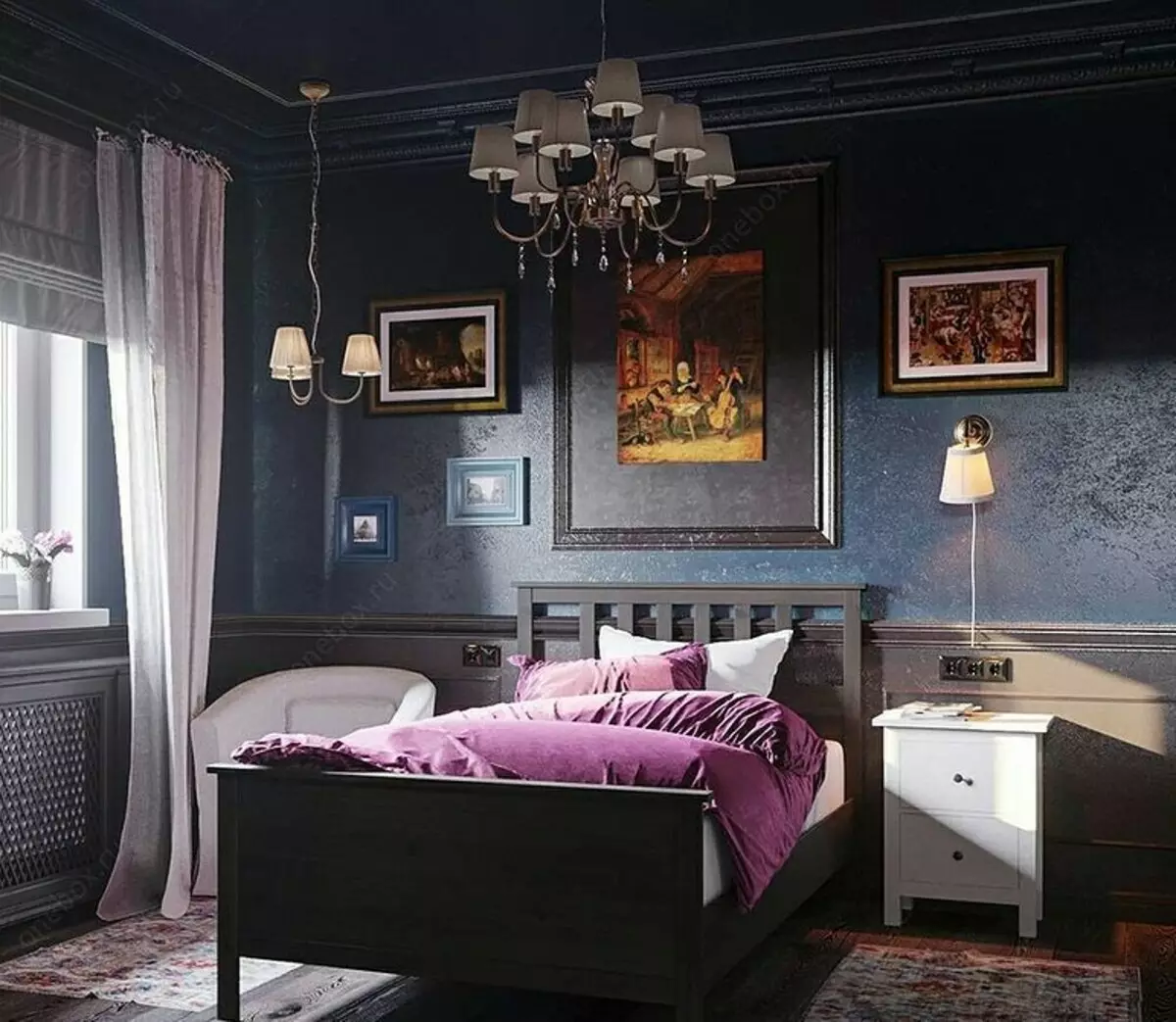 Design camera da letto buia: 57 idee di lusso 10968_82