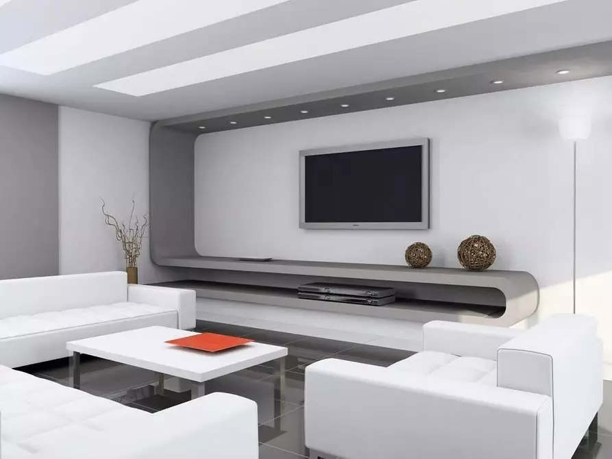 Modernes Interieur des Wohnzimmers: 50 stilvolle Optionen 10969_22