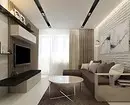 Interior modern ruang tamu: 50 pilihan sing apik banget 10969_27