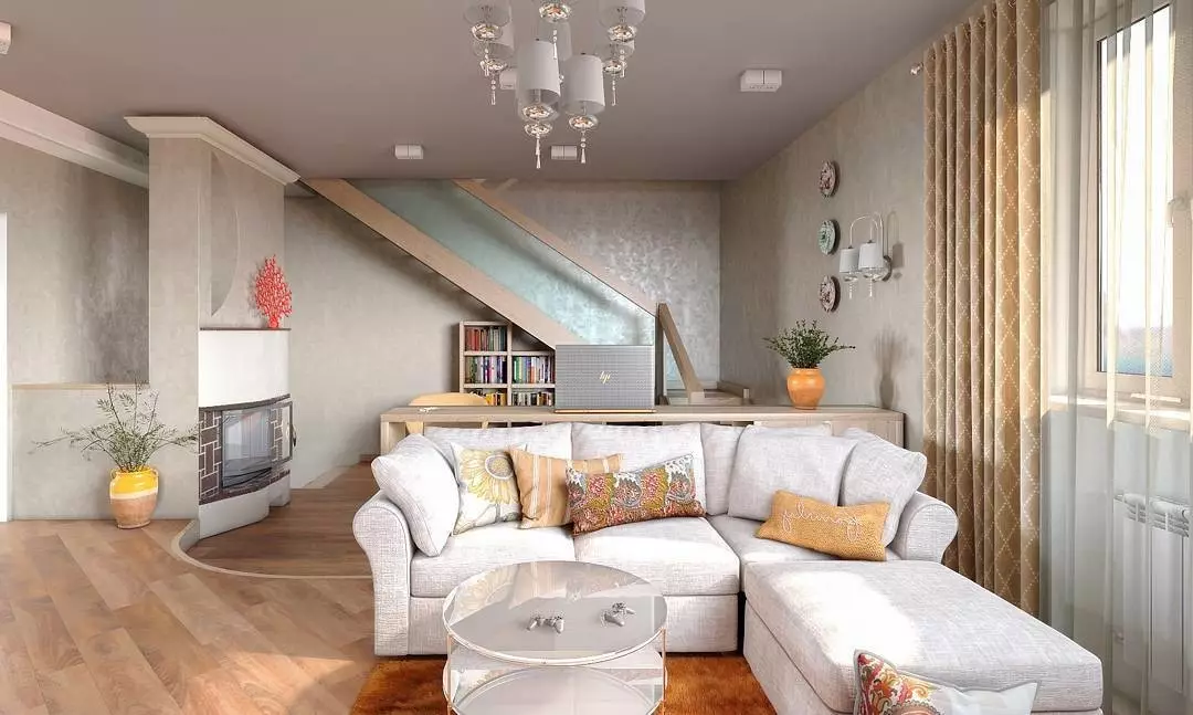 Moderný interiér obývacej izby: 50 štýlových možností 10969_86
