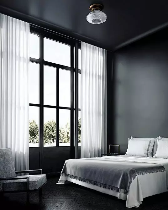 עיצוב דירה בצבע שחור: 8 טיפים ו -20 דוגמאות לרישום 10973_6