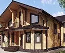 Si të dekoroj fasadën e shtëpisë me mbarimin dhe dekorimin: 15 opsione me stil 10983_89