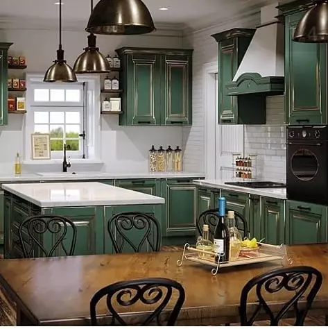 ¿Qué colores pintan la cocina: 46 mejores opciones? 10989_12