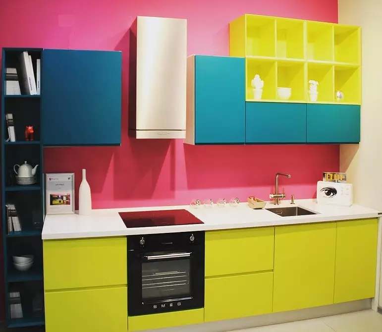 Ποια χρώματα ζωγραφίζουν την κουζίνα: 46 καλύτερες επιλογές 10989_59