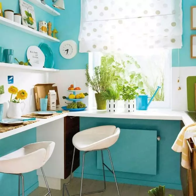 स्वयंपाकघरात कोणते रंग रंगतात: 46 सर्वोत्तम पर्याय 10989_61