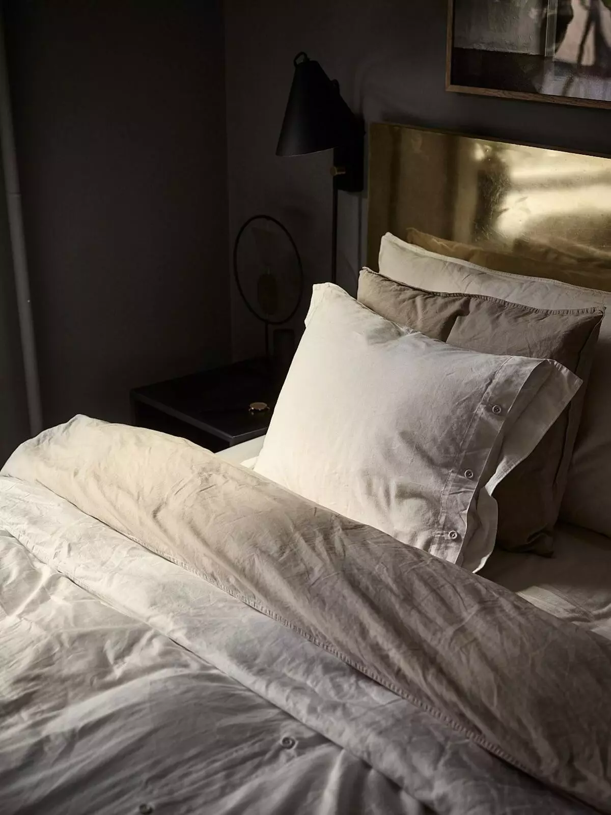 Ý tưởng Thiết kế trang trí Dệt may trong Phòng ngủ tối Hình ảnh ấm cúng