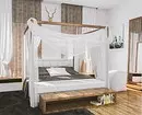 Kako staviti krevet u spavaću sobu: 13 rješenja 11032_28