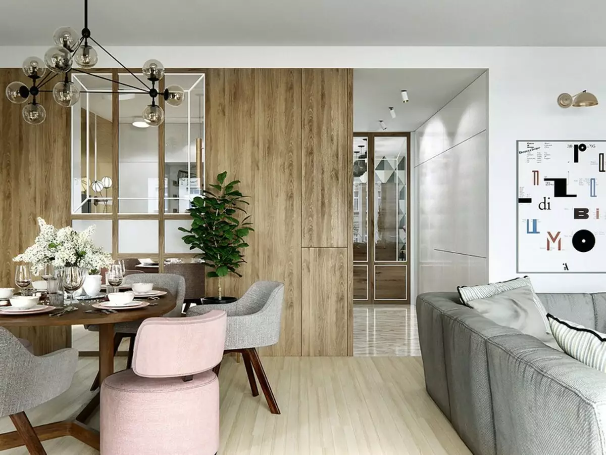 Design af en fire-værelses lejlighed med sauna og chilaut zone 11084_28