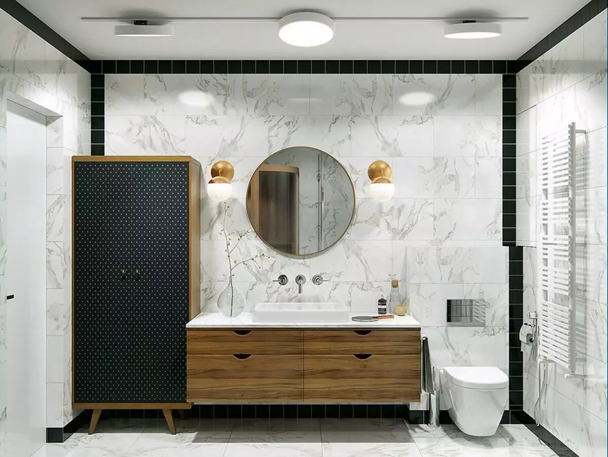 Design av en 4-roms leilighet med badstue og chilaut sone 11084_51