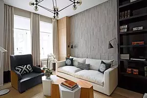 Design Designe habeli: Sebaka sa tšebetso le sa mahala bakeng sa 40 M² 11109_1