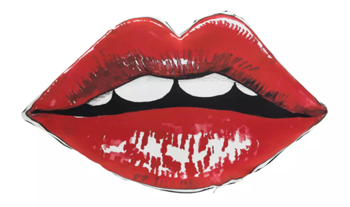 Dekorative hot lippen kussen