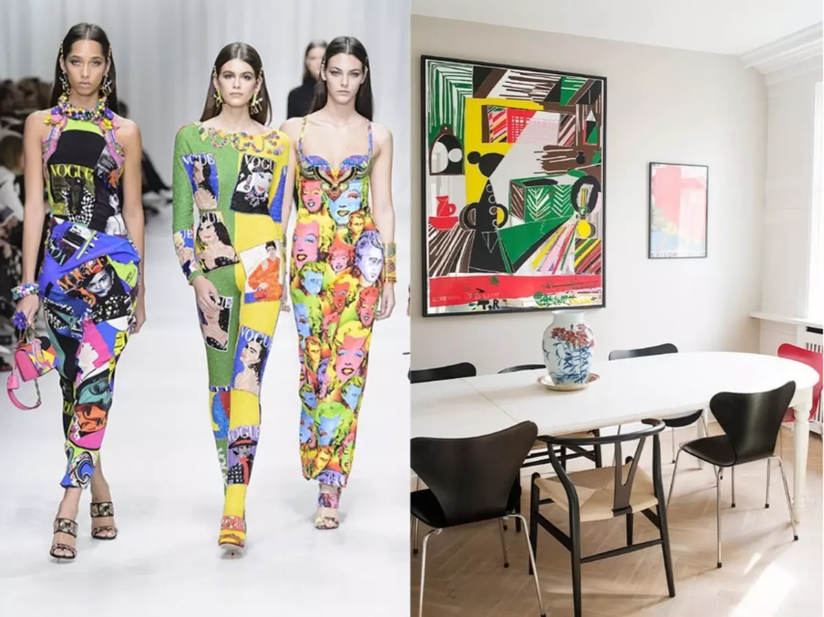 Pop art in fashion and interior