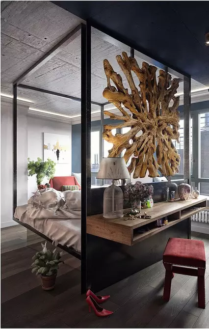 Mix de design brilhante: loft, industrial, eco e país no interior do apartamento 11128_45